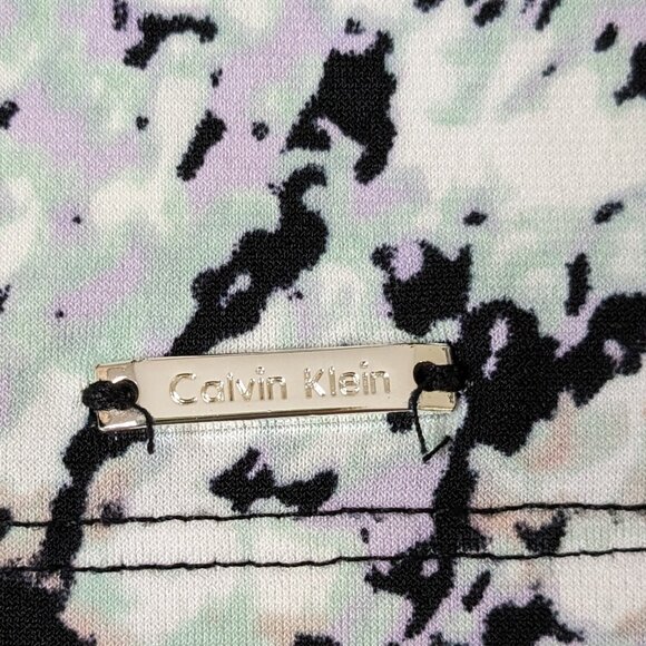 CALVIN KLEIN Women's Sleeveless Top Blouse  Size S  Multi-Colored Print - Picture 4 of 6